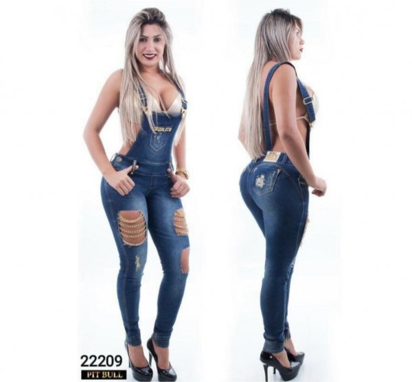 Pitbull Jeans Push-Up Overall Party Queen